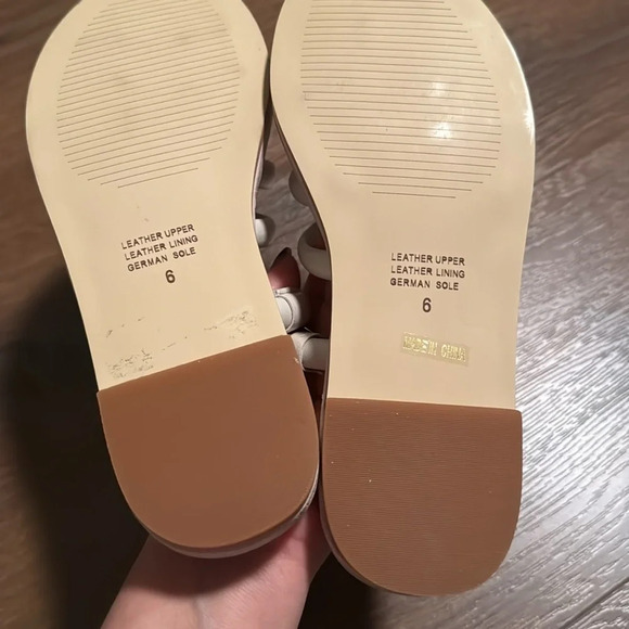 Intentionally Blank Flat Sandals Leather Women's Sz 6 - Picture 5 of 7